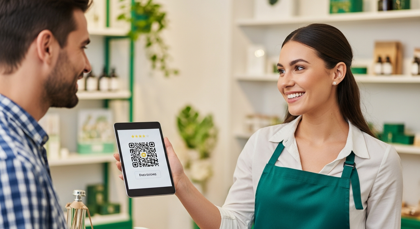 Local business owner preparing holiday season review strategy to attract more customers through Google reviews